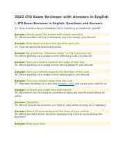 lto exam reviewer with answer english|2022 LTO Exam Reviewer with Answers in English.